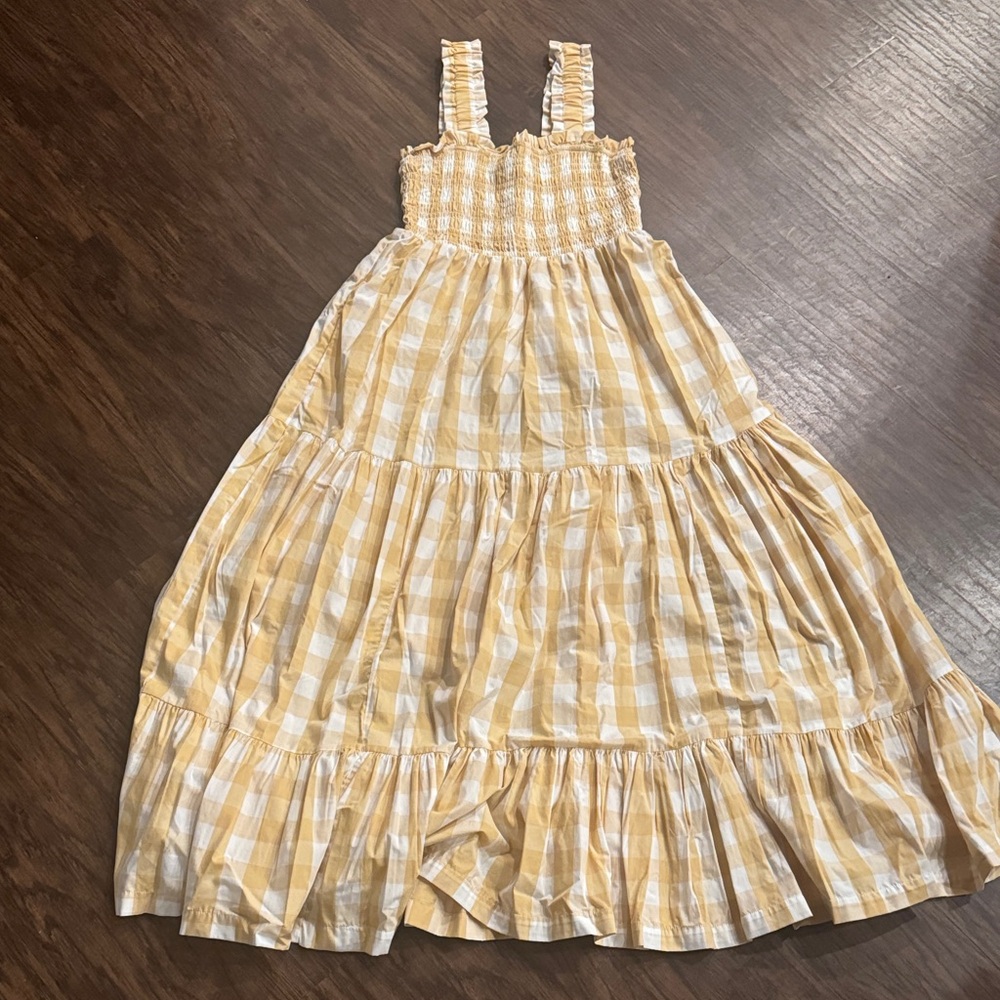 Abercrombie & Fitch Tan Plaid Women’s Dress